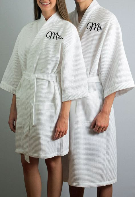 Cotton Anniversary Gifts For Him, Honeymoon Robe, 2nd Anniversary Cotton, Personalized Robes, Spa Robes, Hotel Signage, Monogram Robes, Towel Display, Honeymoon Gift