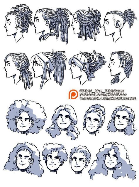 Short Hair Tips, The Haircut, Loc Hairstyles, Long To Short Hair, 캐릭터 드로잉, Arte Sketchbook, Figure Drawing Reference, Art Poses, Art Tutorials Drawing