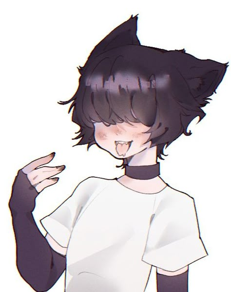 Cute Catboy Pfp, Femboy Drawing Body Base, Tomboy X Femboy Art, Emo Femboy Character Oc, Femboy Drawing Catboy, Femboy Profile Pic Cute, Femboy Aestethic Icon, Femboy Pose Ref, Cute Femboy Art Pfp