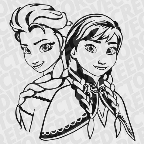 Elsa Silhouette, Frozen Silhouette, Frozen Svg, Anastacia Disney, Chibi Marvel, Awesome Elf On The Shelf Ideas, Anna And Elsa, Diy Disney Shirts, Projets Cricut