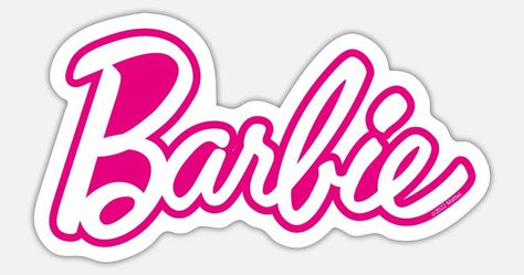 Barbie Logo Printable, Topper Barbie, Barbie Stickers, Barbie Png, Diy Gift Bow, Baby Food Jar Crafts, Barbie Birthday Cake, Barbie Printables, Happy Birthday Printable