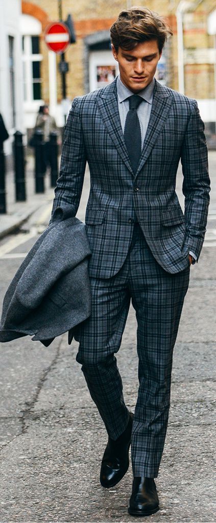 Men Groomed In Checks suit Checkered Suit, Trendy Suits, A Man In A Suit, Man In A Suit, Checked Suit, Dapper Men, Well Groomed Men, Sharp Dressed Man, Men’s Suits