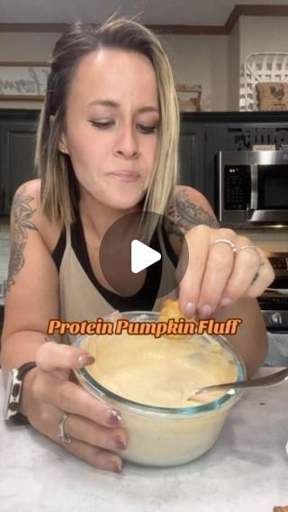 Katlyn Foster on Instagram: "Protein Pumpkin Fluff 🎃🍁  Devotion Code QUEEN.   Ingredients:  • 2/3 cup greek yogurt • 2 tablespoons whipped cream cheese  • 1 scoop protein  • 3 tablespoons pure pumpkin  • 1/2 teaspoon pure pumpkin  • 1 tablespoon SF cheesecake pudding  • 3 tablespoons fairlife  • 1/2 teaspoon pumpkin pie spice  #protein #foodie #healthyalternatives #bariatric #recipe #sweettreats #proteinsnack  #pumpkinseason" Pumpkin Pie Protein Fluff, Protein Pumpkin Fluff, Healthy High Protein Pumpkin Recipes, Ww Deserts, Pumpkin Fluff Dip, Shred 10, Pumpkin Yogurt, Pumpkin Pie Protein, Pumpkin Fluff