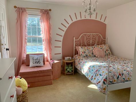 Pink sun. Pillowfort. Target buys. Nugget couch. Boho vibes. Girls room. Babe cave. In The Garden Pillowfort, Pillowfort Target Kids Rooms, Target Kids Bedroom, Target Kids Room, E Girl Room, Pillowfort Target, Bedroom Girly, Nugget Couch, Kids Rooms Shared