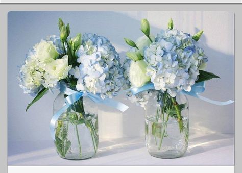 Blue Flower Centerpieces, Blue Wedding Centerpieces, Hydrangea Centerpiece, Blue Wedding Flowers, בר מצווה, Baby Shower Flowers, Shower Centerpieces, Flower Centerpieces Wedding, Blue Baby Shower