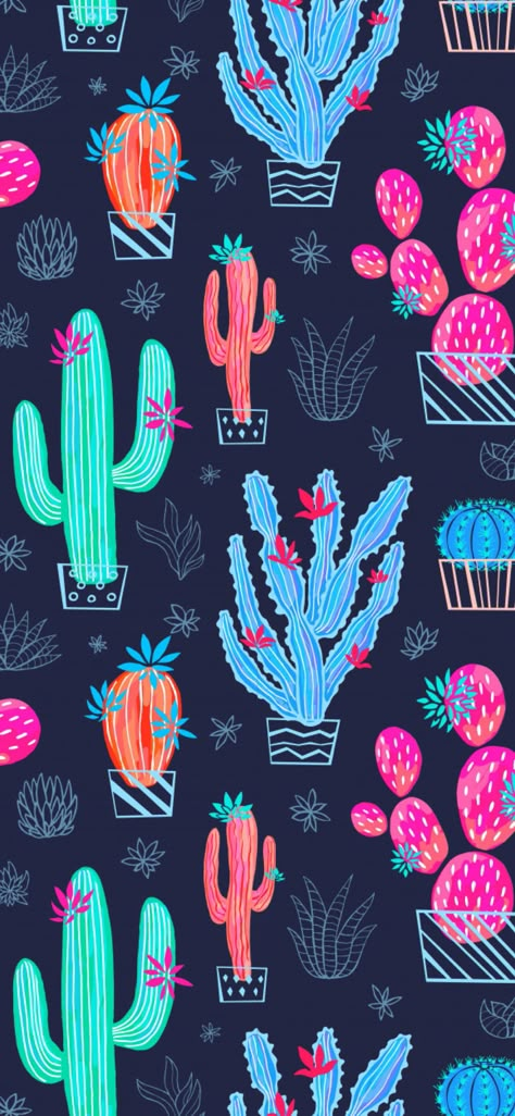 Cactus Wallpaper, Floral Wallpaper Phone, Wallpaper Love, Phone Wallpaper Patterns, Color Paper, Cute Wallpaper For Phone, Iphone Backgrounds, Phone Wallpaper Images, Cute Patterns Wallpaper