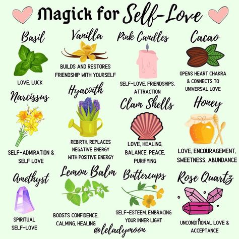 Awaken Your Inner Magic💎🌙 on Instagram: “Magick for self-love🌸🍓💕🌿🍫💫 . F O L L O W @leladymoon, @witchmagicklove & @thewitchymarketplace 🌙 . Tap the link in bio for....... 🎶Witchy…” Wiccan Tips, Glamour Spell, Glamour Magick, Witchcraft Tips, Herbal Witch, Herb Candles, Beauty Spells, Witch Board, Witch Herbs