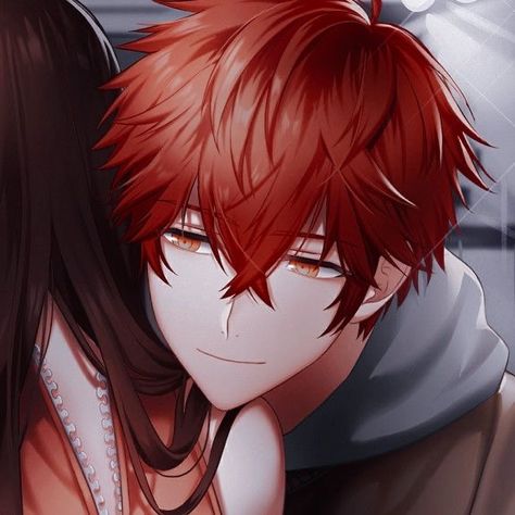 Mystic Messenger, Red, Hair, Anime