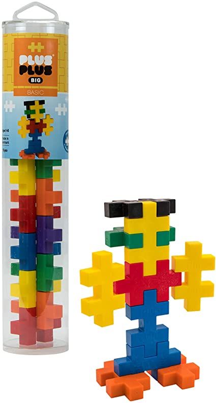 Amazon.com: PLUS PLUS Big - Open Play Tube - 15 Piece Basic Color Mix - Construction Building STEM / STEAM Toy, Interlocking Large Puzzle Blocks for Toddlers and Preschool: Toys & Games Preschool Board Games, Steam Toys, Blocks For Toddlers, Quiet Toys, Construction For Kids, Kids Blocks, Stocking Stuffers For Kids, Stem Steam, Picture Puzzles