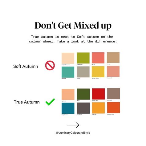 Colour Analysis | Style Personality Analysis | Personal Styling | I missed out you lovely TRUE AUTUMNS! Otherwise known as the #AutumnLead, the #TrueAutumn woman sits smack back in the centre of the… | Instagram Autumn Season Color Palette, True Autumn Celebrities, Autumn Colour Season, True Autumn Outfits, Autumn Pallet, Seasonal Analysis, Autumn True, Autumn Color Palette Fashion, Warm Tone Colors