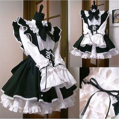 Maid Outfit Anime, Cosplay Cute, Maid Cosplay, Style Kawaii, Anime Maid, White Apron, Maid Outfit, Maid Dress, Apron Dress