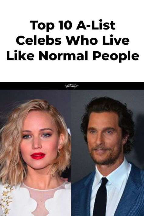 Most people think A-list celebrities live luxurious lifestyles, but here are 10 A-list celebs who live like normal people. Hollywood Actors Men, Famous Actresses, Entertainment News Celebrities, Blockbuster Film, People Running, Normal Guys, Normal Person, Popular People, Normal People