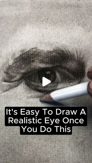 Sam Firth on Instagram: "It’s Easy To Draw A Realistic Eye Once You Do This #realisticdrawing #drawingtutorial #howtodraw #charcoaldrawings" Easy Portrait Drawing, Celebrity Art Portraits, Realistic Sketch, Drawing Eyes, Eye Sketch, Easy To Draw, Realistic Eye, Pencil Sketches, Facial Features