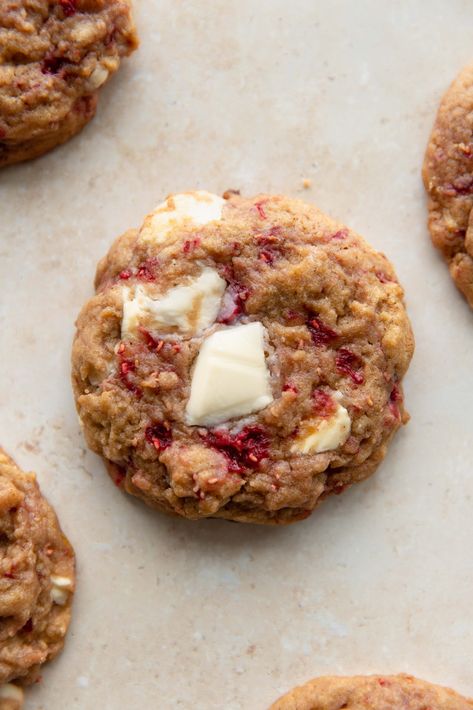 Cookies With Raspberries, Lemon And White Chocolate Cookies, Raspberry Lemon Cookies, Lemon White Chocolate Chip Cookies, Lemon Raspberry Cookies, White Chocolate Raspberry Cookies, The Palatable Life, Palatable Life, Raspberry White Chocolate Cookies