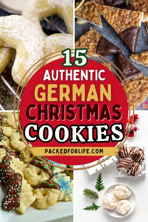 Get ready to enjoy the best ever German Christmas treats that will transport you straight to a festive holiday market. These traditional Christmas cookies are perfect for adding a cozy, authentic touch to your celebrations. Save this pin to bring home the magic of these sweet holiday favorites! Authentic German Christmas Cookies, Traditional Holiday Cookies, Russian Christmas Cookies, Christmas Cookie Tin Recipes, German Sugar Cookies, Star Shaped Christmas Cookies, Traditional German Christmas Cookies, Austrian Christmas Cookies, German Holiday Cookies