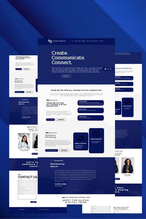 Web Design Black, Blue Website, Luxury Website, Website Ideas, Modern Tech, Website Design Inspiration, Motivational Quotes For Life, Blue House, Design Web