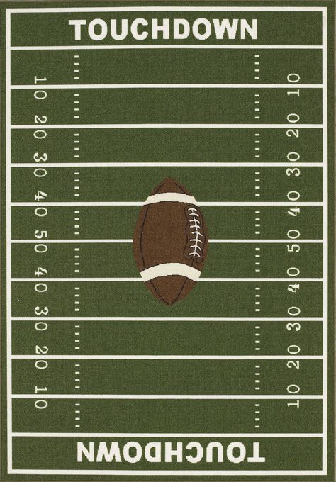 All Stars Football Ground Kids Rug Halloween Doors, Football Ground, Football Rooms, Football Bedroom, Sports Bedroom, Sports Rug, Grey Cup, Kids Rug, Clemson University