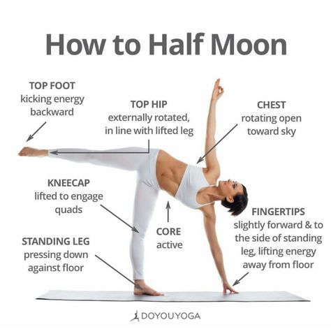 Half moon Half Moon Pose, Ardha Chandrasana, Frases Yoga, Moon Yoga, Yoga Ashtanga, Ashtanga Vinyasa Yoga, Yoga Tutorial, Yoga Techniques, Yoga Iyengar