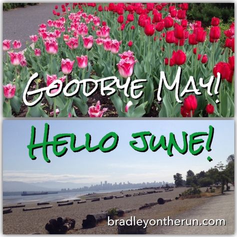 Monthly Update - Goodbye May, Hello June! • Bradley on the Run Goodbye May Hello June, Happy New Month Images, Goodbye May, June Pictures, Happy New Month Quotes, June Quotes, Welcome June, April Quotes, New Month Quotes