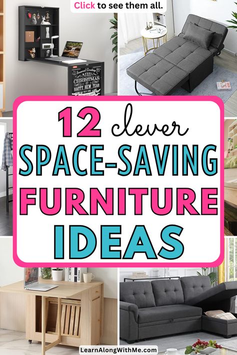 😍 You may be surprised by how clever and cute some of the space saving furniture is nowadays.  There are some really unique designs that are intended to work well in small spaces.  if you want some ideas on how to make the most of a small space, check this out. Multi Functional Furniture For Small Spaces, Folding Furniture Space Saving, Small Furniture Ideas, Functional Furniture For Small Spaces, Really Small Room Ideas, Small Space Furniture Ideas, Smart Furniture Space Saving, Furnishing Small Spaces, Space Saving Furniture Ideas