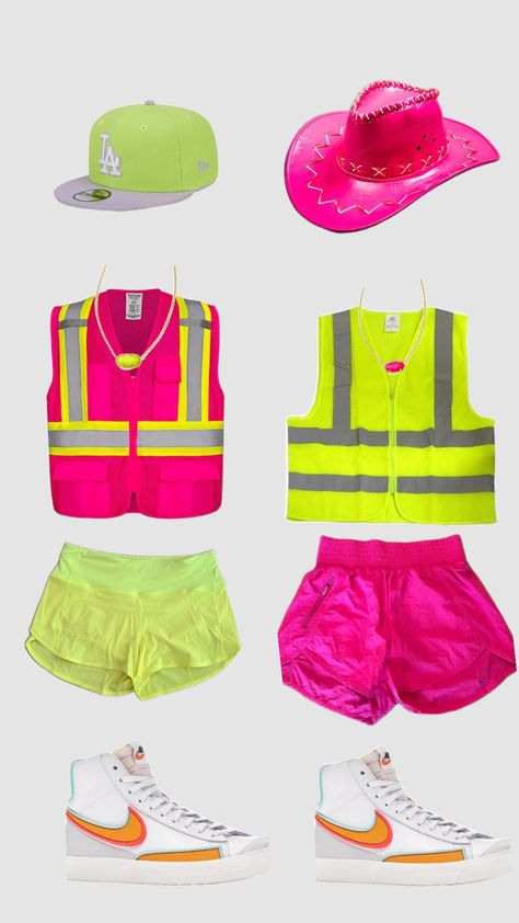 neon matching outfit!!🩷💚 Green Neon Outfit, Neon Dance Outfit, Neon Outfits Party Night, Neon Outfits Party, Neon Dance, Fb Games, Neon Outfits, Dance Outfit, Pep Rally