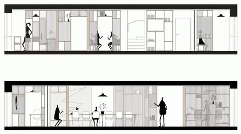 Law Office Decor, Sound Production, 포트폴리오 레이아웃, Interior Design Drawings, Interior Design Presentation, Interior Design Sketches, Interior Sketch, Architectural Section, Architecture Concept Drawings