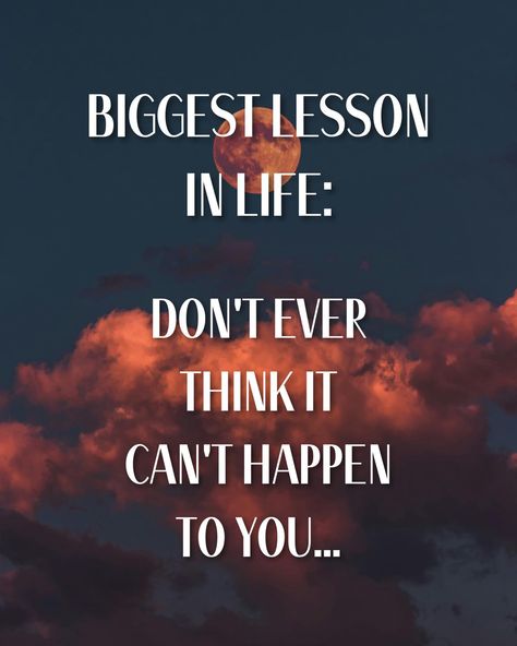 Don't ever think it can't happen to you... because life has a way of throwing unexpected curveballs at us when we least expect it. Stay humble, stay grateful, and always be prepared for the unexpected. Don’t forget, It could happen to you. #StayHumble #BePrepared #ExpectTheUnexpected 🙏🏼💪🏼 When Good Things Happen Quotes, Life Can Change In An Instant, Change Starts With You Quote, If You Can’t Say Something Nice Quotes, Make It Happen Quotes, Never Expect Anything, Expectation Quotes, Say Something Nice, Motivational Bible Verses