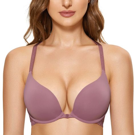 Pushup Bras, Front Closure Bras, Purple Lace Bra, Stylish Bra, Bra Outfit, Front Closure Bra, Beautiful Bra, New Bra, Full Coverage Bra