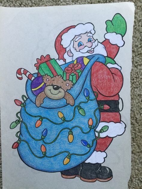 Santa Claus Drawings, Christmas Drawing Snowman, Santa Clause Drawings For Kids, Cristhmas Drawings, Christmas Santa Claus Drawing, Christmas Drawings Ideas, Drawings For Christmas, Xmas Tree Drawing, Christmas Drawing Ideas Creative