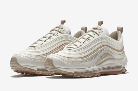 Nike Air Max 97 Premium Light Bone 917646-004 Release Date Air Max 97 Outfit Women, Air Max 97 Outfit, Eurotrip Outfits, Fitness Fashion Outfits, Trendy Shoes Sneakers, Winter Fashion Outfits Casual, Nike Air Shoes, Fancy Shoes, Web Magazine