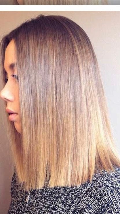 2018 Hairstyles, One Length Haircuts, Bronde Hair, Lob Haircut, Top Hairstyles, Short Straight Hair, Shoulder Length Hair Cuts, Trendy Hair Color, Penteado Cabelo Curto