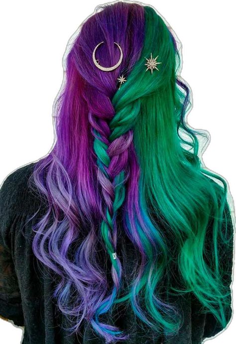 Hairdye Styles, Colorful Ombre Hair, Cute Purple Hair, Bedazzled Hair, Blue Purple Hair, Violet Hair Colors, Purple Streaks, Black Hair Wigs, Vivid Hair Color