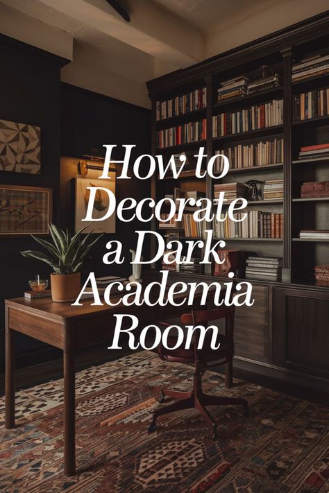 Use dark tones, elegant textiles, and antique pieces to design your space. A Dark Academia desk, paired with vintage decor and dim lighting, sets the mood. 🕰️✨ Transform your living room or apartment with layered textures, classic art, and rich furnishings. Create a space that evokes mystery and a love for knowledge. 📚🖋️ #DarkAcademiaInspiration #DarkAcademiaApartment #DarkAcademiaAestheticDesk #DarkAcademiaHouseDecor #DarkAcademiaInteriorDesign #DarkAcademiaAestheticOffice #DarkOfficeDecor Dark Academia Aesthetic Desk, Academia Home Office, Dark Academia Home Office, Light Academia Color Palette, Light Academia Living Room, Light Academia Aesthetic Room, Light Academia Colors, Dark Academia Apartment, Soft Academia Aesthetic