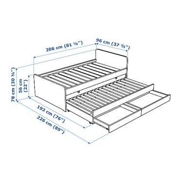 Bed With Underbed, Cama Ikea, Beauty Bedroom, Hiasan Bilik Tidur, Bed Frame Design, Sleeping Alone, Ikea Bed, Pull Out Bed, Bed Slats