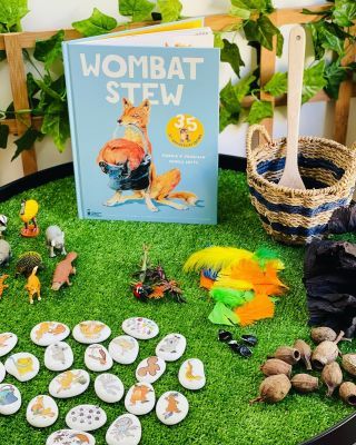 Australian Animals Preschool, Wombat Stew, Book Themed Activities, Aboriginal Education, Animal Activities For Kids, The Wombats, Story Stones, Abc Activities, Australia Animals