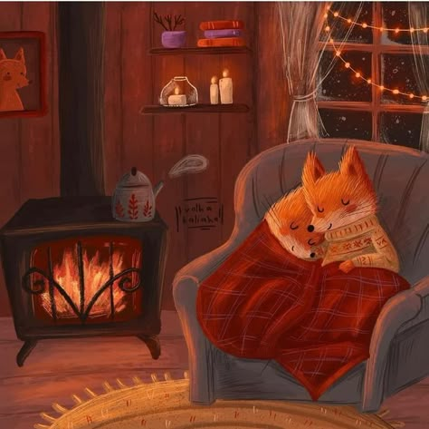 Arte Peculiar, Storybook Art, Winter Illustration, Fairytale Art, Fox Art, Christmas Illustration, Autumn Cozy, Childrens Illustrations, الرسومات اللطيفة