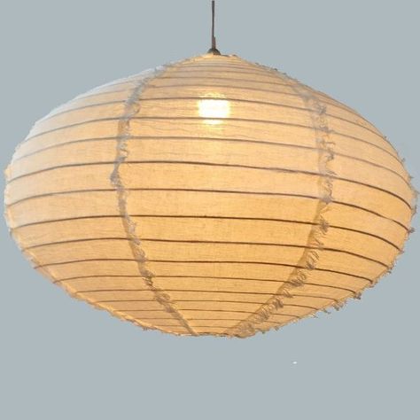 Linen Ceiling, Japanese Lighting, Linen Pendant, Paper Chandelier, Brighton Shops, Bamboo Structure, Linen Lights, Ceiling Shades, Handmade Lamps