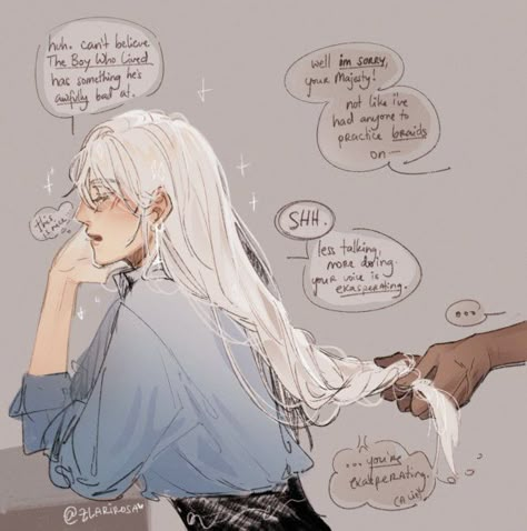 here for a fun time, not a long time Veela Draco, Drarry Fanart, Gay Harry Potter, Harry Potter Artwork, Harry Potter Comics, Draco Harry Potter, Harry Potter Fanfiction, Harry Potter Anime, Harry Potter Facts