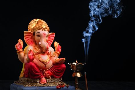 Lord ganesha , indian ganesh festival | Premium Photo #Freepik #photo #ganesha #ganpati #lord-ganesha #ganpati-bappa Shri Ganesh Images Hd, Ganesh Pic, Ganpati Photo Hd, Ganesh Festival, Brushed Metal Texture, Ganpati Bappa Wallpapers, Sri Ganesh, Quick Meditation, Shri Ganesh Images