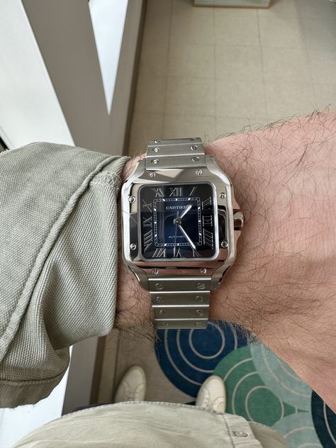 Perfect watch to gift him for Valentine's Day. Men's Cartier Watches. Cartier Mens Watch, Vintage Cartier Watch, Watches Cartier, Cartier Watches Mens, Cartier Watch, Gift Of Time, Watch Collection, Bling Bling, Vintage Cartier