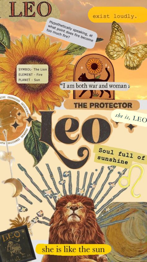 Leo Leo Wallpaper Zodiac, Leo Moodboard, Leo Wallpaper, Wallpaper Zodiac, Moon Aquarius, Gemini Moon, Zodiac Aesthetic, Planet Sun, Aquarius Rising