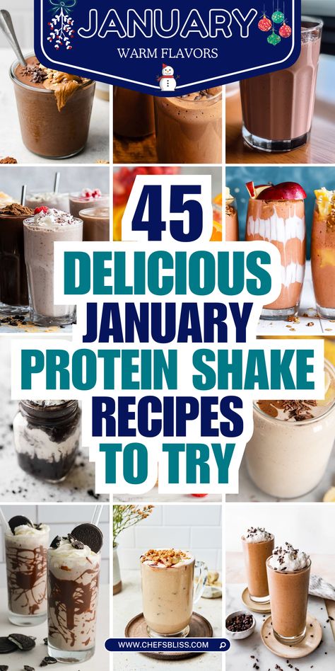 Start your year strong with a healthy and nutritious protein shake! Whether you're looking for a quick breakfast, post-workout recovery, or a delicious snack, 45+ January protein shake recipes offer a wide variety of flavors and ingredients to keep you fueled and satisfied. Packed with protein, these shakes can be tailored to fit your dietary needs, from plant-based to dairy-filled, and can be customized with fruits, veggies, nuts, seeds, and superfoods. Kick off your January with easy, delicious, and protein-packed shakes that support your health goals and energize your day. High Protein Shake Recipes, January Recipes, Nutribullet Smoothies, Premier Protein Shakes, Coconut Protein, Workout Recovery, Premier Protein, Protein Power, Diet Soda