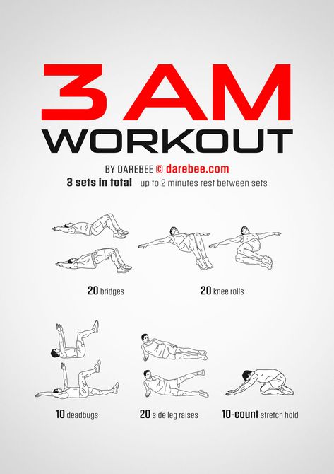 3am Workout Darbee Workout, Am Workout, Kettlebell Workout Routines, Workout Sheets, Full Body Workout Routine, Cardio Workout At Home, Printable Workouts, Workout Plan Gym, 3 Am