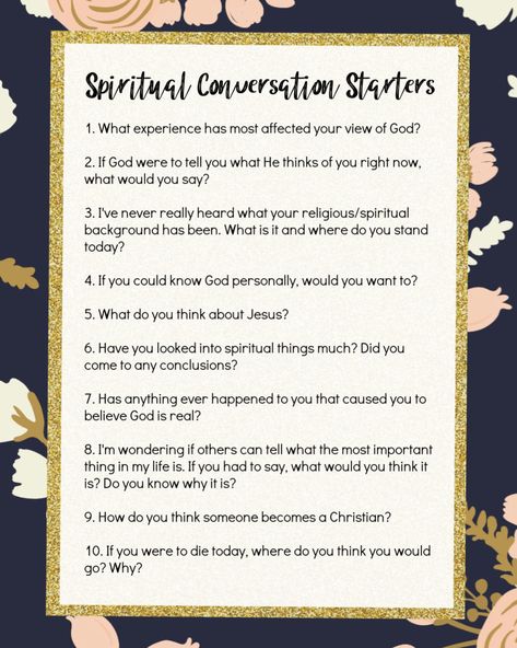 Bible Study Conversation Starters, Small Group Questions, Spiritual Conversation Starters, Topics For Womens Ministry, Group Questions Conversation Starters, Christian Questions To Ask Yourself, Women Support Group Activities, Spiritual Group Activities, Womens Retreat Activities