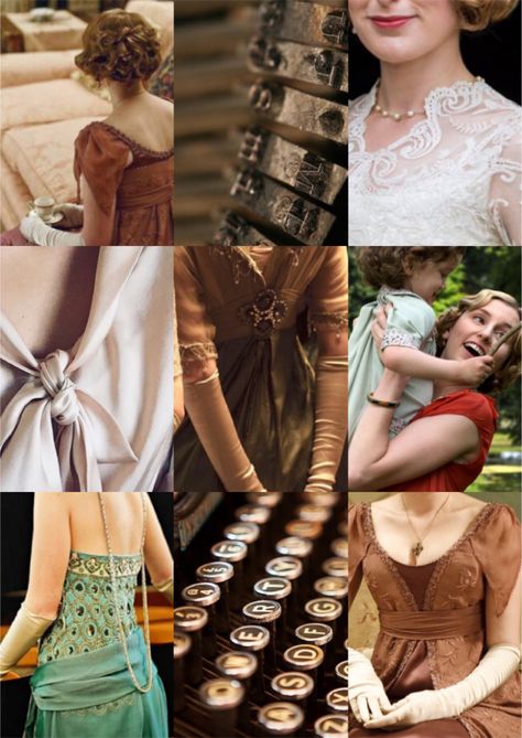 Lady Edith Crawley Downton Abbey Aesthetics Inspiration mood board Downton Abbey Edith, Downton Abbey Aesthetic, Lady Edith Crawley, Downtown Abbey Fashion, Period Aesthetic, Edith Crawley, Downton Abbey Movie, Dowager Countess, Flapper Dresses