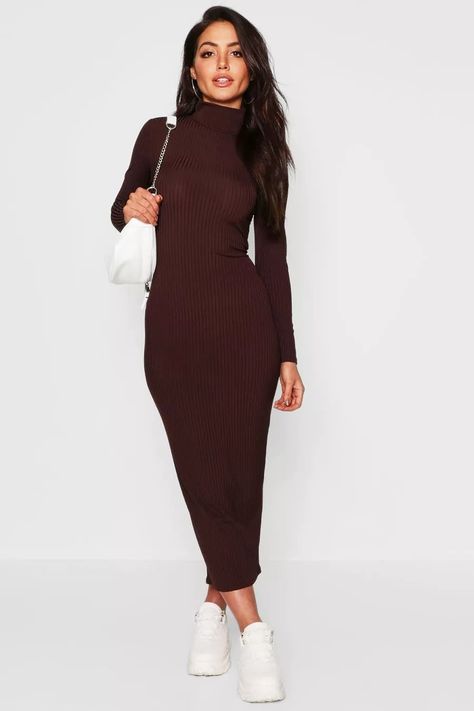 Long Jumper Dress Outfit, Body Con Dress Outfit Winter, Long Jumper Dress, Jumper Dress Outfit, Dress Outfit Winter, Long Sleeve Pencil Dress, Body Con Dress Outfit, Turtleneck Midi Dress, Girls Dress Outfits