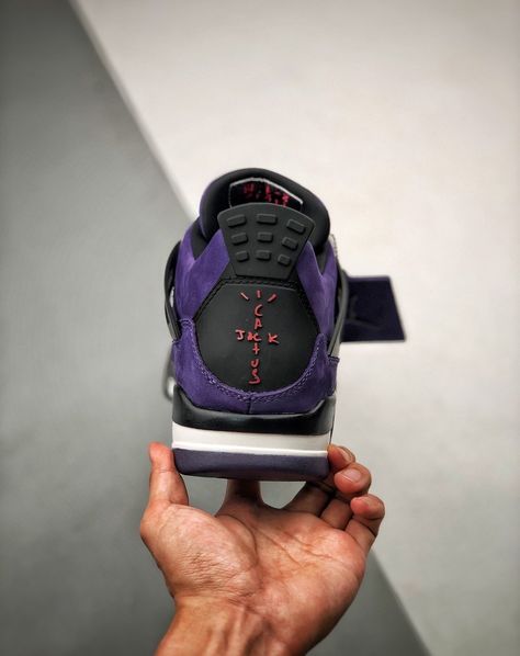 Cactus Jack brings the heat. Air Jordan 4 x Travis Scott 'Purple' 🌵💜 𝑫𝒊𝒔𝒄𝒐𝒖𝒏𝒕 𝟐𝟎% 𝒄𝒐𝒅𝒆: DC20 available on sneakertax.com #sneakerhead #airjordan4 #jordan4s #ootd #kicksonfire #kickoftheday #sneakerboxing Air Jordan Cactus Jack, 4 Jordans, Retro 4 Jordans, Heat Air, Jordan 4s, Retro 4, Cactus Jack, Bring The Heat, Air Jordan 4