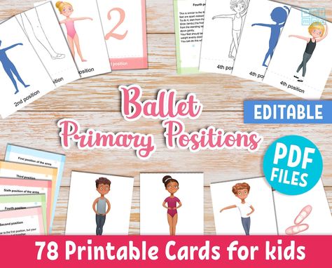 Ballet Printables, Printable Educational Posters, Dance Class Ideas, Ballet Terms, Boy Silhouette, Homeschool Activity, Coloring Posters, Kids Ballet, Classroom Homeschool