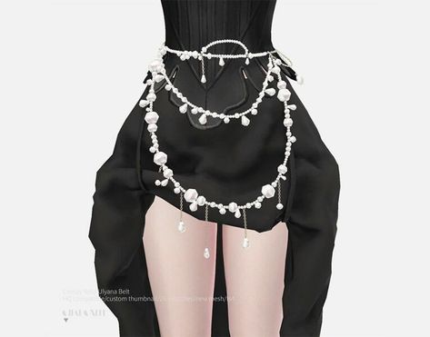 Sims 4 Accessory CC: Creepy Yeha Ulyana Belt By Charonlee Sims 4 Body Chain Cc, Sims 4 Belts Cc, Sims 4 Belt Accessory, Sims 4 Waist Chain, Sims 4 Cc Goth Accessories, Sims 4 Cc Bandages, Sims 4 Belt Cc, Sims 4 Cc Belt, Creepy Yeha