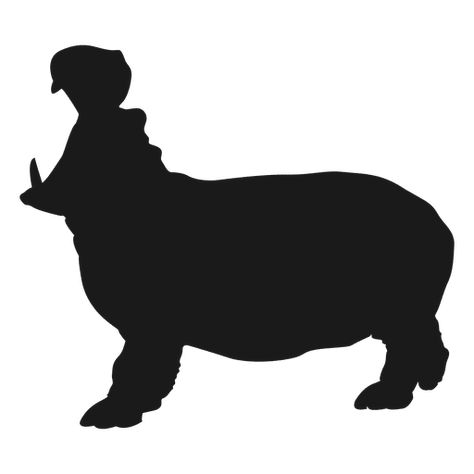 Hippo Drawing, House Hippo, Africa Art Design, Vbs Themes, Afrique Art, Silhouette Stencil, Animal Silhouette, Africa Art, Silhouette Png